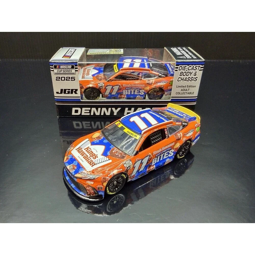 2025 Denny Hamlin 1:64 #11 King’s Hawaiian Soft Pretzel Bites NASCAR Diecast